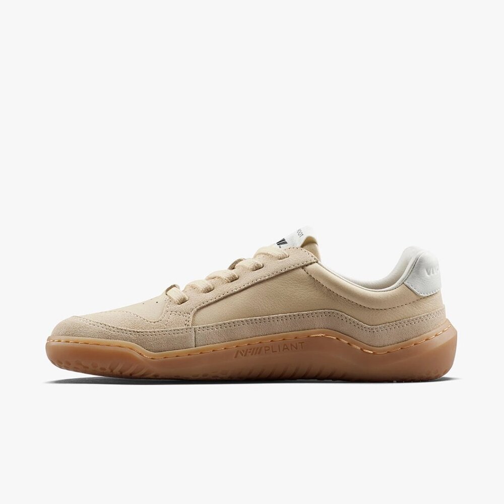 Vivobarefoot Womens Gobi II Premium Leather Sneaker in Desert Sand - Picture 8 of 12